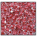 6/0 Red Lined Crystal Czech Seed Bead (1/2 Kilo) Preciosa #38695