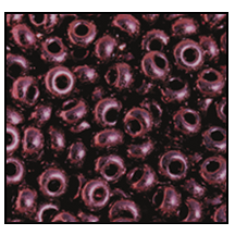 11/0 Metallic Burgundy Czech Seed Bead (1/4 Kilo) Preciosa #49095