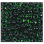 6/0 Black Lined Lt. Green Czech Seed Bead (1/2 Kilo) Preciosa #50104