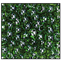 11/0 Transparent Green Luster Czech Seed Bead (1/2 Kilo) Preciosa #56430
