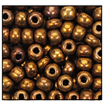 6/0 Metallic Copper Czech Seed Bead (1/4 Kilo) Preciosa #59145