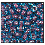 11/0 Red Lined Aqua Czech Seed Bead (1/2 Kilo) Preciosa #61018