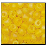 11/0 Matte Opaque Dark Yellow Czech Seed Bead (1/2 Kilo) Preciosa #83130M