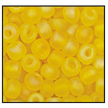 11/0 Matte Opaque Dark Yellow Czech Seed Bead (1/2 Kilo) Preciosa #83130M