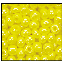 6/0 Opaque Yellow Luster Czech Seed Bead (1/2 Kilo) Preciosa #88110