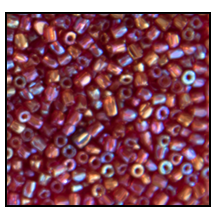 12/0 Transparent Ruby Iris 3-Cut Czech Seed Bead (10 Hanks) Preciosa #91120
