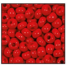 2/0 Opaque Red Czech Seed Bead (1/2 Kilo) Preciosa #93190