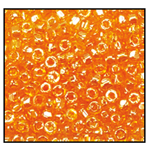 12/0 Luster Transparent Orange 3-Cut Czech Seed Bead (10 Hanks) Preciosa #96000