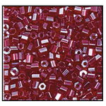 11/0 Luster Transparent Dark Red 2 Cut Czech Seed Bead (1/2 Kilo) Preciosa #96090
