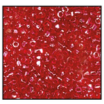 12/0 Luster Transparent Dark Red 3-Cut Czech Seed Bead (10 Hanks) Preciosa #96090