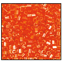 11/0 Opaque Orange Luster 2 Cut Czech Seed Bead (1/2 Kilo) Preciosa #98140