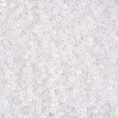 DB220- 11/0 White Opal Delica Beads