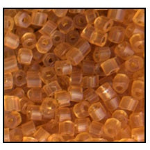 9/0 Matte Transparent Topaz 2 Cut Czech Seed Bead (1/4 Kilo) Preciosa #10050M