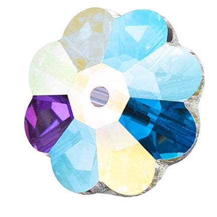 Preciosa 3007 Crystal AB Flower Sew-On Stone (6mm, 8mm, 10mm, 12mm, 14mm)