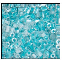9/0 Teal Lined Crystal 2 Cut Czech Seed Bead (1/2 Kilo) Preciosa #38658