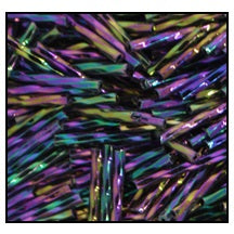30mm Metallic Purple Iris Twist Bugle (10 Gm, 40 Gm, 1/2 Kilo) #CBR026