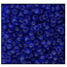 11/0 Transparent Capri Blue Charlotte Cut Seed Bead (1/2 Kilo) Preciosa #60300