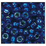 11/0 Silver Lined Capri Blue AB Czech Seed Bead (1/2 Kilo) #CSG365