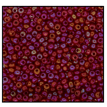 11/0 Opaque Brick Red AB Charlotte Cut Seed Bead (1/2 Kilo) Preciosa #94210