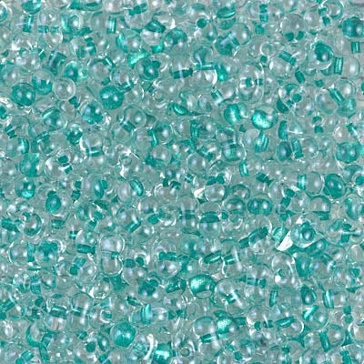 Sparkling Aqua Green Lined Crystal Miyuki Berry Bead (125 Gm) #1528