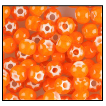 6/0 Orange Cornelian Star Czech Seed Bead (1/4 Kilo) Preciosa #93703