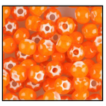 32/0 Orange Cornelian Star Czech Seed Bead (1/4 Kilo) Preciosa #93703