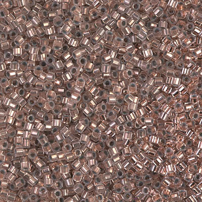 DB037- 11/0 Copper Lined Crystal Miyuki Delica Cut Beads (50 Gm, 250 Gm)
