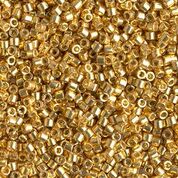 DB1832- 10/0 Duracoat Galvanized Gold Miyuki Delica Beads (10 Gm, 50 Gm, 250 Gm)