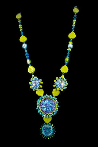 Aquatic Bloom Handmade Necklace-General Bead