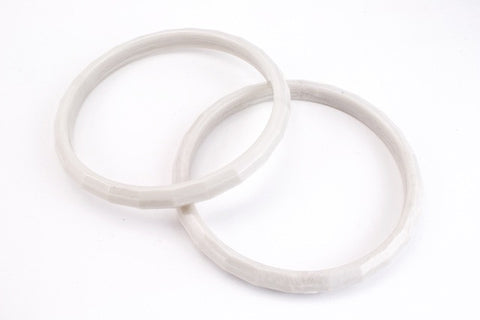 Mystic Gray Faceted Bangle #BAN010-General Bead