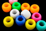 6mm x 9mm Beadery "Opaque Multi" Pony Plastic Craft Bead Mix-General Bead