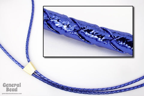 36" Metallic Blue Bolo Cord-General Bead