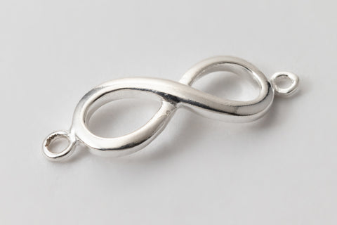 18mm Sterling Silver Infinity Station Connector with Loops #BSD026