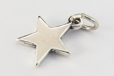 16mm Sterling Silver Solid Star Charm #BSG043-General Bead