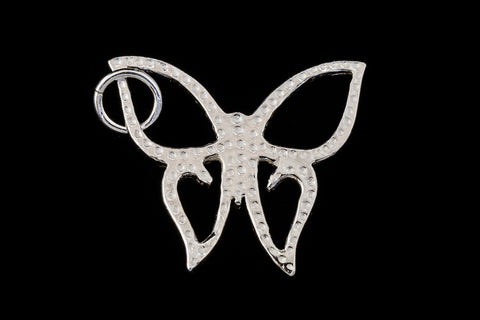 19mm Sterling Silver Butterfly Outline Charm #BST041-General Bead