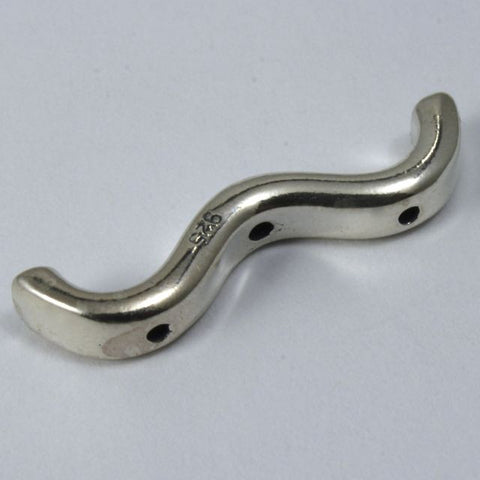 Sterling Silver 16mm 3 Hole Separator #BSX052-General Bead