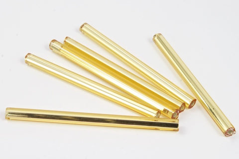 25mm Silver Lined Gold Bugle (10 Gm, 40 Gm, 1/2 Kilo) #CBF009