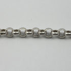 Antique Silver, 7mm Round Rolo Chain CC135-General Bead