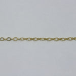 Bright Gold, 3mm Small Oval Links & Bows Chain CC143-General Bead