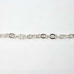 Bright Silver, 5mm x 4.5mm Flat Cable Chain CC89-General Bead