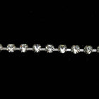 2mm Preciosa Rhinestone Chain Crystal/Gunmetal #CC98-General Bead