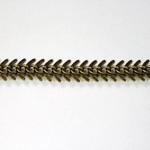 Antique Brass, 14mm Fish Bone Chain CC88-General Bead