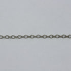 Antique Silver, 3mm Small Oval Links & Bows Chain CC143-General Bead