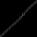 Matte Black, 5mm x 4.5mm Flat Cable Chain CC89-General Bead