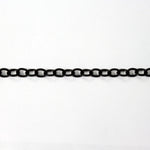 Matte Black, 5mm x 4.5mm Flat Cable Chain CC89-General Bead