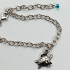 TierraCast 6-9” Rhodium Finish Adjustable Sea Turtle Bracelet #FJ-0000-06