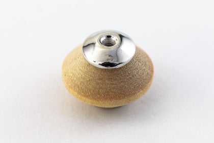 7.5mm Rhodium Tierracast Pewter Bead Aligner for 2mm Hole #CKA323-General Bead