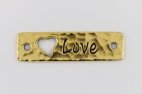 41mm Antique Gold Tierracast Pewter Love Link (10 Pcs) #CK497-General Bead