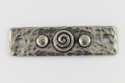 39mm Antique Pewter Tierracast Spirals & Rivets Link (10 Pcs) #CK496-General Bead