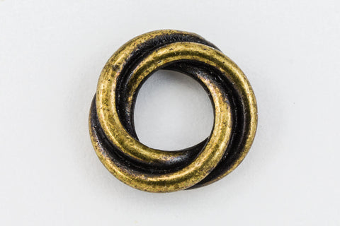 8mm Antique Brass Tierracast Twisted Spacer Bead (35 Pieces) #CKE265-General Bead